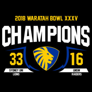 Kids 2018 Waratah Bowl Champions Tee Design